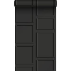 Origin papel pintado paneles de pared negro 53 cm x 10.05 m