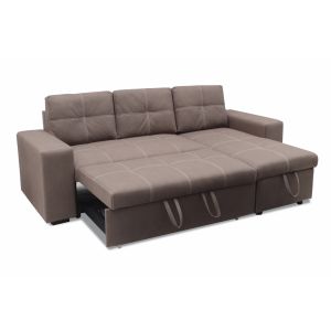 Sofa cama chaise longue flex, beige 246cm