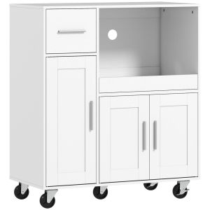 Aparador para microonda 80x40x88.7 cm color blanco Homcom, hogar - cocina
