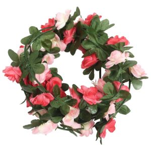 vidaXL guirnaldas de flores artificiales 6 uds rosa 250 cm