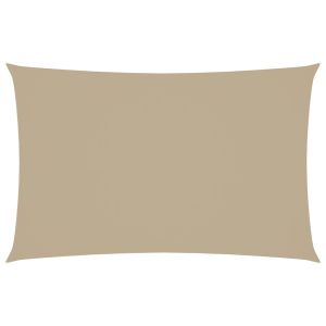 vidaXL toldo de vela rectangular tela oxford beige 2,5x5 m