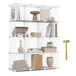 Newlux estantería modular titan c9 metálica 9 cubos (94,5x94,5x31,5cm)