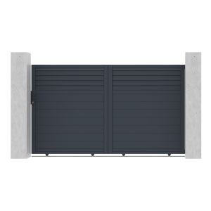 Pack puerta corredera 3m carpatia a.180cm + 2 postes a.190cm