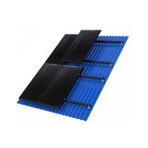8 estructuras  solar coplanar vertical  black 30/35mm