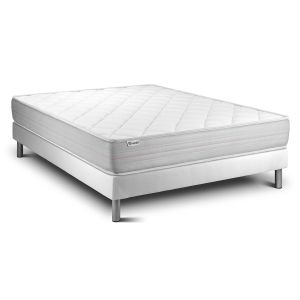 Conjunto vitalmemo 140 x 190 cm somier kit blanco