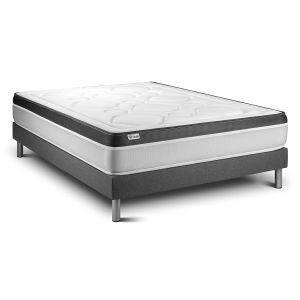 Conjunto vital ergo 150 x 200 cm somier kit gris