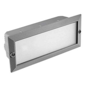 Aplique de pared tamesis exterior empotrable 60 w E27 gris