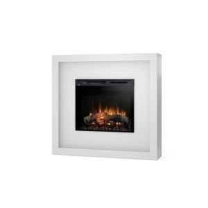 Litos - chimenea eléctrica LED de pie - blanco mate 28'