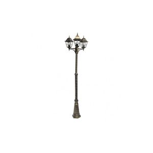 Bootes street light 3xe27 aluminium / crystal black