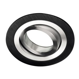 Empotrable orientable classic redondo negro y aluminio wonderlamp 1xgu10
