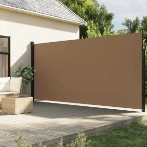 Toldo lateral retráctil gris taupe 220x600 cm ety5722361