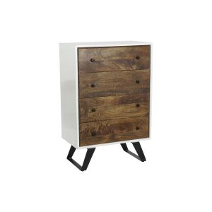 Cajonera de madera de mango y metal 70x40x105cm