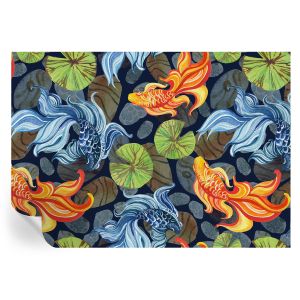 Papel pintado para paredes patrones de peces 208x146 tulup