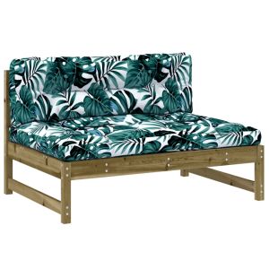 vidaXL sofá central madera de pino impregnada 120x80 cm