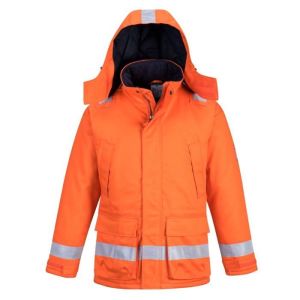 Parka ignífuga portwest antistática invierno - naranja