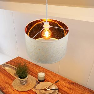 Nettlife lámpara colgar E27 blanco 38x38