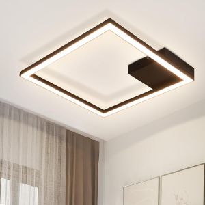 Nettlife lámpara  LED blanco cálido lámpara de pasillo moderna negra 12w