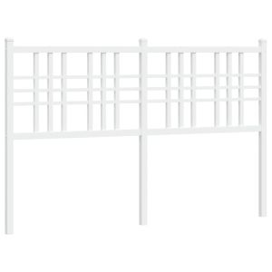 vidaXL cabecero de metal blanco 120 cm