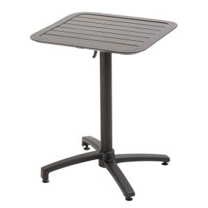 Oviala - mesa reclinable 60 x 60 cm negra