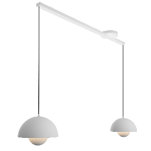 Lightswing® twin - blanco mate 90 cm - para dos lámparas coLGantes​​