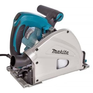 Sierra circular plongeante Makita 1300w + guía 1400 mm