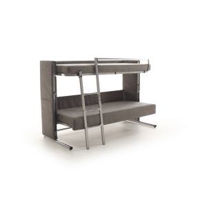 Sofá cama litera miami 3 plazas 200x95 cm gris