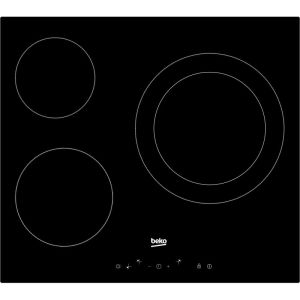 Vitrocerámica beko hic63402t 60 cm 3 zonas touch control