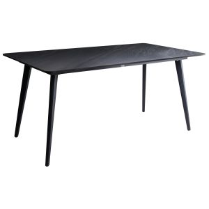 Mesa de jardín rodallo 160 cm 90 cm piedra mármol negro