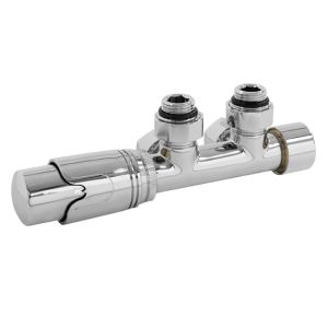 Kit de conexión termostato para radiadores 50mm cromo ecd germany