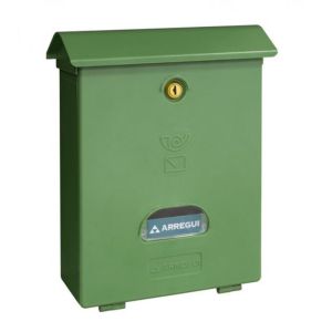 Buzón arregui vertical clásico plástico verde 240x346x110 e1073