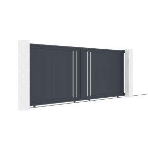 Pack puerta corredera 400c160 giona + pack puerta giona a.160cm gris