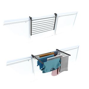 Secadora de balcón ajustable, 82 cm, foxydry duo, antracita