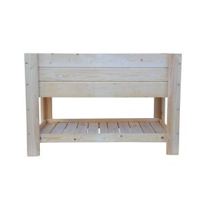Mesa de cultivo de madera 119x65x80 cm 180l el sotillo natural