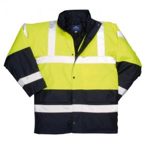 Parka bicolor de alta visibilidad