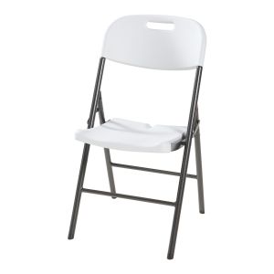 Set de 4 sillas plegables ljusnarsberg metal/plástico 87x46x53cm - blanco