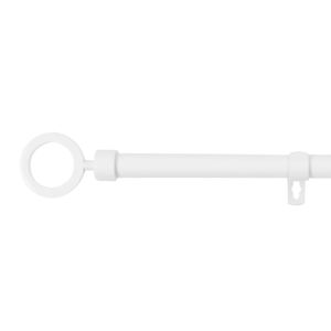 Barra de forja extensible y decorativa(blanco, 120-210cm aros)