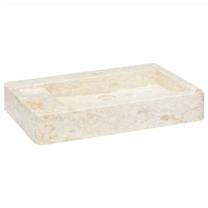 Lavabo crema mármol 58x39x10 cm
