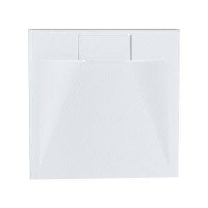 Plato de ducha azzurro 80 x 80 x 3 cm blanco