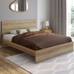 Cama doble con somier de haya - 160 x 200 cm
