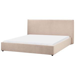 Cama bouclé lavaur 180 x 200 cm gris pardo