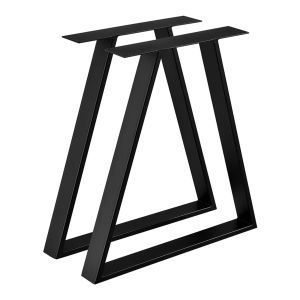 Juego de 2 patas de mesa triangulares de acero