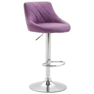 Taburete bar regulable lazio violeta polipiel