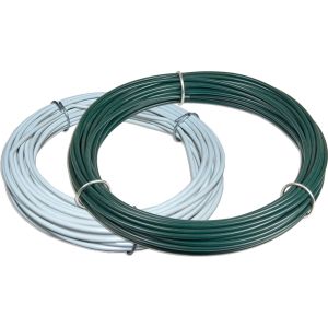 Rollo 100mt alambre forrado verde