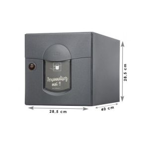 Buzón solea 1 puerta gris antracita - renz