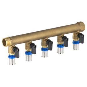 Colector mh 3/4 - 5 salidas multicapa para crimpar ø16 en válvulas