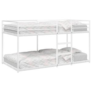 Cama 90x200 cm,litera sin colchón acero blanco rhu9339