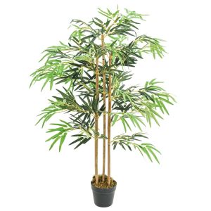 Árbol de bambú artificial con 730 hojas verde 120 cm eerf5136