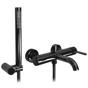 Rea grifo de bañera lungo black metallic, 19x25x4,5 cm