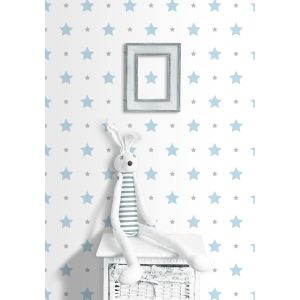 Papel pintado estrellas azul