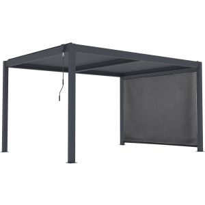Pérgola bioclimática con LED y toldo de aluminio <<windsor premium>> - 3 x
